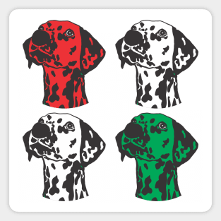 Dalmatian Christmas Art, Dalmatian Graphic, Dog Graphic Magnet